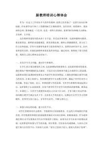 23新教师培训心得