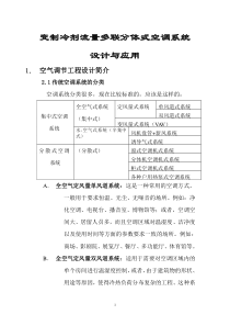 变制冷剂流量分体空调系统应用简介