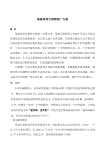 沈阳福盛局项目营销计划方案