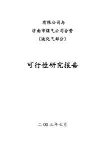 株洲百江天然气有限公司可行性研究报告