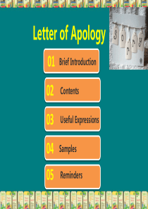 商务英语写作Letter-of-Apology-