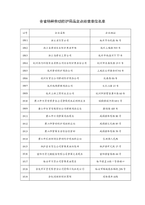 全省特种劳动防护用品定点经营单位名单