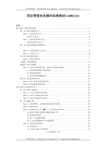 项目管理实务操作标准教材(DOC_50页)