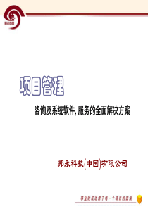 项目管理_咨询及系统软件,-服务的全面解决方案