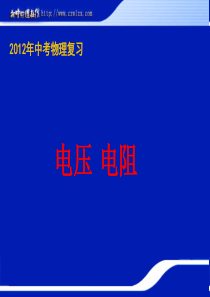 2012年中考复习精品课件《电压和电阻》