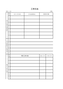 工作日志标准格式