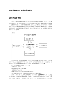 产业结构分析：波特的竞争模型