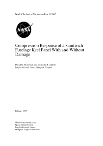 R. Compression Response of a Sandwich Fuselage Kee