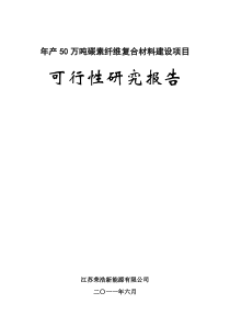 碳素纤维复合材料可行性研究报告