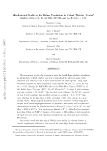 Morphological studies of the galaxy populations in