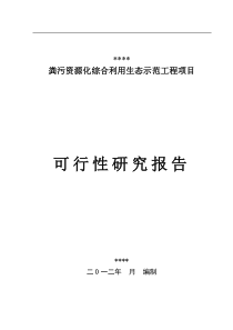 粪污可行性研究报告最新