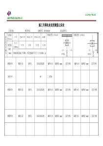 施工升降机垂直度测量记录表