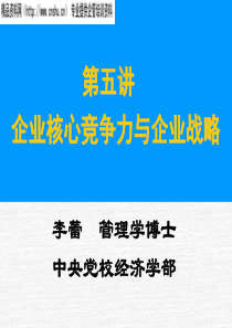 企业核心竞争力与企业战略(1)