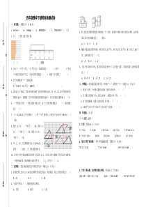 2017新人教版四年级数学下册期末试卷(直接打印)