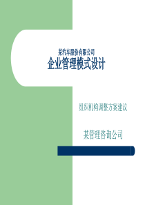 著名咨询公司管理模式讲解图