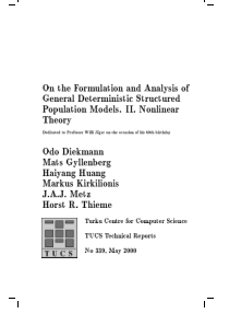 On the formulation and analysis of general determi