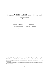 Long-run Volatility and Risk around Mergers and Ac