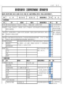 新车提车验车表(内部资料)