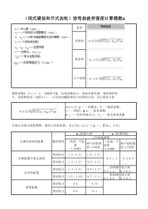 齿轮按弯曲疲劳计算