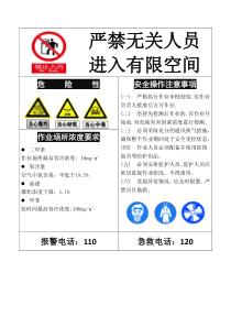 严禁无关人员进入有限空间