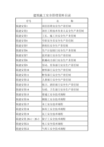 建筑施工安全管理资料1