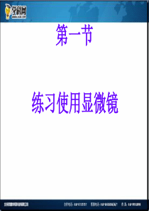 新人教版七年级生物上册《+第二单元第一章第一节+练习使用显微镜》课件