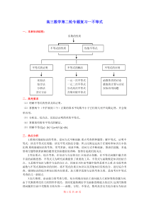 名师手拉手高三数学第二轮专题复习--不等式