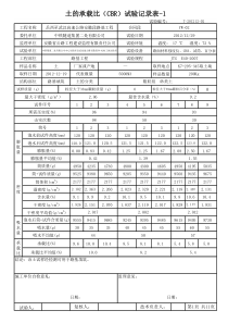 土的承载比(CBR)试验记录表4