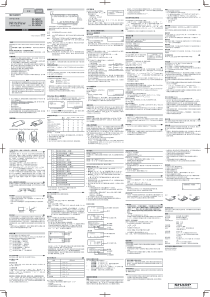 SHARP夏普EL-W531(535)(中文说明书)