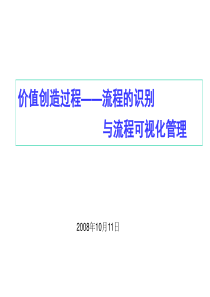 价值创造过程--流程的识别与流程可视化管理(50页)