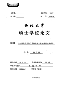 山川股份公司资产置换实现主业转换的决策研究