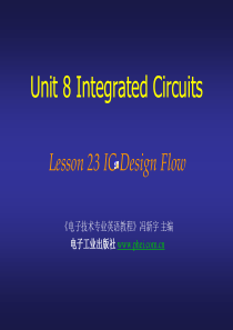 Lesson 23 IC Design Flow电子技术专业英语教程