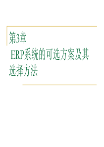 (SAP_ERP)第3章-ERP系统的可选方案及其选择方法