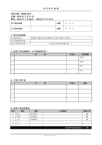 IT项目周报模板