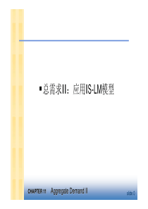 11 总需求II：使用IS-LM模型