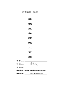 12混凝土专项施工方案