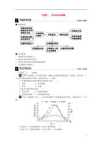 【高考复习方案】(全国通用)2016高考地理二轮复习-专题三-水体运动规律听课手册