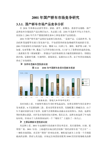 国产轿车市场竞争研究