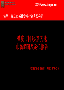 美亚肇庆国际新天地商业地产项目定位市场报告35页