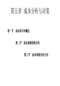 成本分析与决策教学课件