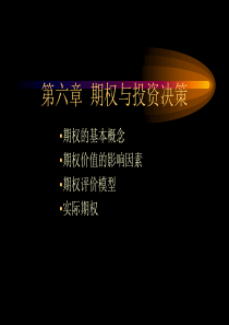 期权与投资决策