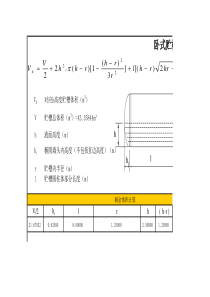 卧式储罐体积与液位关系计算工具