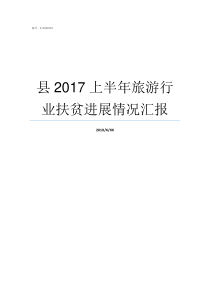 县2017上半年旅游行业扶贫进展情况汇报2016年上半年有多少天