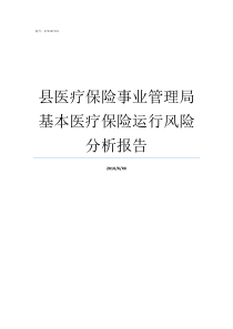 县医疗保险事业管理局基本医疗保险运行风险分析报告沈阳市社会医疗保险管理局