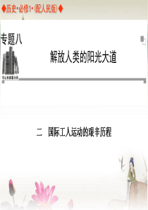 2013-2014学年高中历史(人民版必修1)同步辅导课件：8.2国际工人运动的艰辛历程 课件(共2