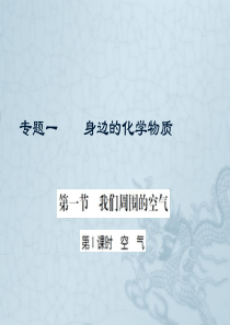 2016届中考化学复习专题精讲课件专题1《身边的化学物质》第1课时《空气》.ppt