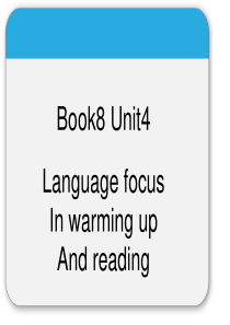 Book8 unit 4 language points(原创精品)