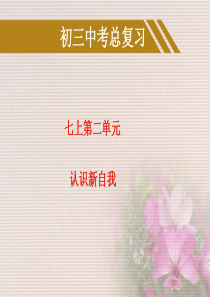 九年级政治中考总复习七上第二单元《认识新自我》课件人教版