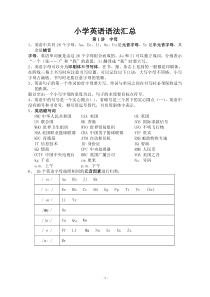 小学英语语法汇总