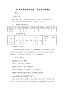 热控专业C级检修总结报告